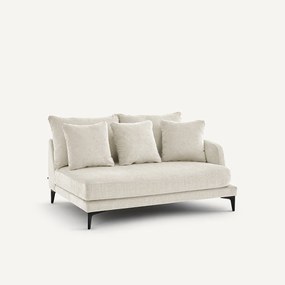 Halve bank, 2zit van polyestermix, MODERNISTE