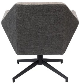 Zuiver Uncle Jesse Retro Draaifauteuil Grijs