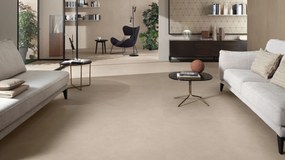Valence Atlantic wandtegel betonlook 50x120cm taupe mat gerectificeerd