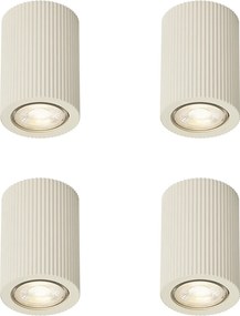 Set van 4 japandi plafondspots beige - Sprawl