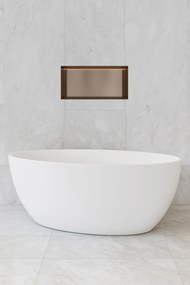 Hotbath &More frameless inbouwnis met verlichting 30x60x10cm tuscan bronze