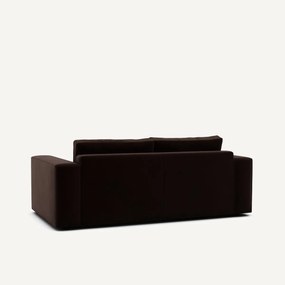 Compacte bank 3-zit in fluweel, Skander