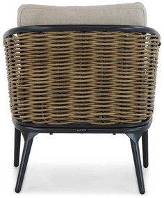 Stoel en Bank Loungeset 4 personen Aluminium/wicker Grijs  Lifestyle Garden Furniture Nice