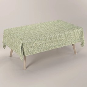 Dekoria Rechthoekig tafelkleed, groen-beige, 100 x 100 cm