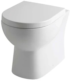 Eastbrook Farringdon randloos staand toilet wit glans