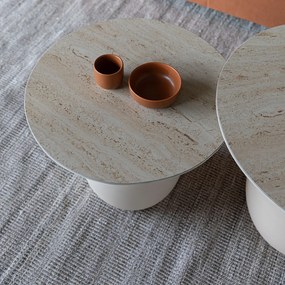 Salontafel Travertin Beige - 60 X 60cm.