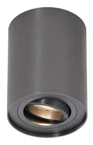 Moderne opbouwSpot / Opbouwspot / Plafondspot gunmetal GU10 50mm kantelbaar - Rondoo Up Modern GU10 Binnenverlichting Lamp
