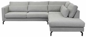 Loungebank chaise longue rechts Hög | Bloq lichtgrijs 60 | 2,98 x 2,42 mtr breed