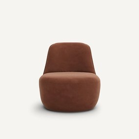 Fauteuil in fluweel, Rosebury design E.Gallina