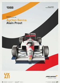 Kunstdruk McLaren Racing - MP4/4 - 60th Anniversary - 1988, Automobilist