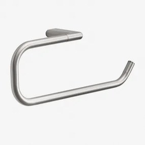 Wandhanddoekhouder Met Stang 30 Cm Voor Badkamer In Roestvrij Staal Rovent Geborsteld Grijs - Sklum