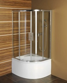 Polysan Selma douchecabine met schuifdeur 90x90x165cm chroom