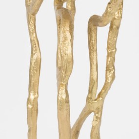 Ginkgo Blad Bijzettafel Goud - 60 X 57cm.