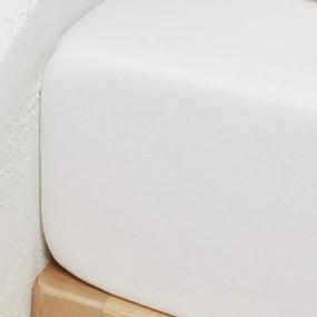 Hoeslaken in jersey 30% recycled katoen, omslag 25 cm