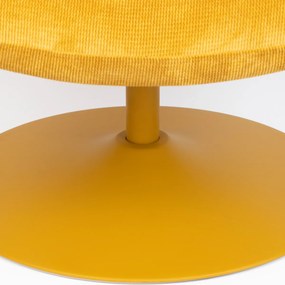 Zuiver Bubba Draaifauteuil Okergeel Retro Design