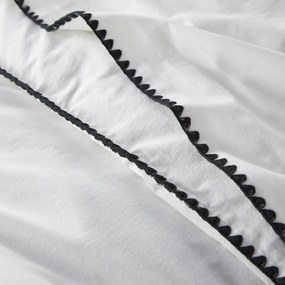 Dekbedovertrek in gewassen katoen, geborduurd, Merida