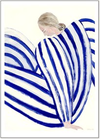 Poster blauw Stripe At Concorde by Sofia Lind x The Poster Club