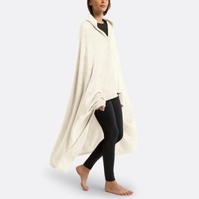 Fleece plaid met mouwen, recycled polyester, Javi