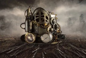Ilustratie Steampunk fantasy of imaginary in the, tiky224