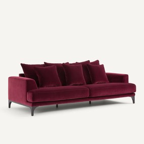 Bank, 3- of 4-zits, fluweel, ARMENTO