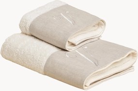 Katoenen handdoekenset Zahra, 2-delig, A-Z