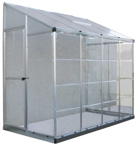 Kleine muurkas Lean To Hybrid 1,24 x 2,44 m Palram - Canopia zilver