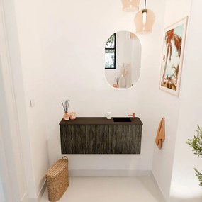 Mondiaz Joya 100cm toiletmeubel shadow met wastafel faye rechts 1 kraangat urban