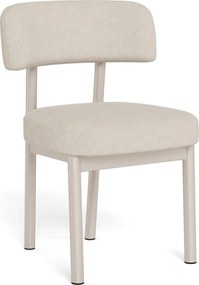 Mazzoni TORAY Beige (stof Apia 453)/onderstel kasjmier - GESTOFFEERDE EETKAMERSTOEL VOOR KEUKEN/EETKAMER