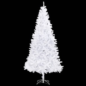 vidaXL Kunstkerstboom met LED's en kerstballen 300 cm wit