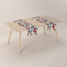 Dekoria Rechthoekige tafelloper, roze-grijs, 40 x 130 cm