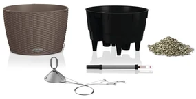 LECHUZA Plantenbak NIDO Cottage 35 ALL-IN-ONE zandbruin