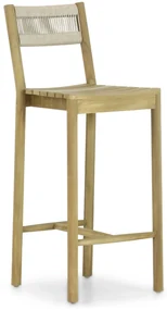 Barstoel Teak Old teak greywash Santika Suka
