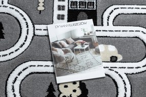 Tapijt PETIT TOWN STAD  STRAAT grijskleuring