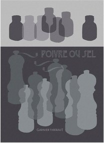Jacquard theedoeken Poivre Ou Sel Orage, 4-delig