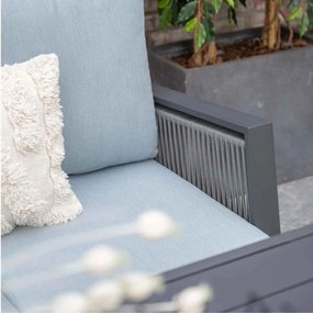 Garden Impressions Brendon lounge dining set 4-delig links - mint grijs