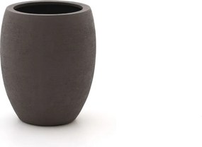Bloempot Luca Lifestyle Terreno | Taupe Kunststof  | ø40cm | Geschikt voor Buiten en binnen | Kees Smit Tuinmeubelen