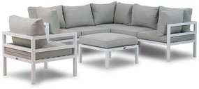 Hoek loungeset 6 personen Aluminium Wit  Lifestyle Garden Furniture Arenas