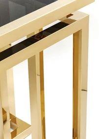 Kare Design Gold Rush Hoekige Console - 160 X 45cm.