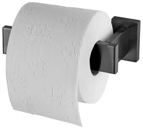 Haceka Edge Toiletrolhouder - zonder klep - L-vorm - grafiet gunmetal 1208803