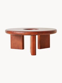Ronde salontafel Conversation van mangohout, handgemaakt