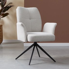 Grijsbeige Stoel Met Armleuningen