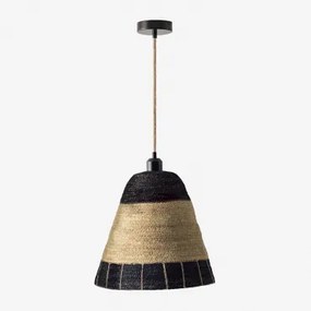 Carterio Plafondlamp Natuurlijk - Zwart & Natuurlijk Ø30 Cm - ↑30 Cm Carterio - Sklum