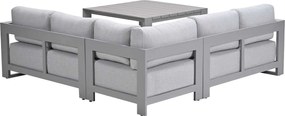 Garden Impressions Malakka lounge dining set 4-delig - taupe - valley sand