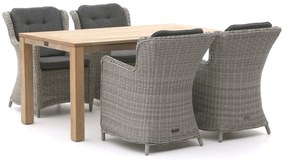 Intenso Milano/ROUGH-S 160cm dining tuinset 5-delig