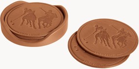 Leren onderzetters Garrett, 4-delig