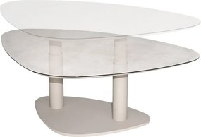 Taste by 4 Seasons Paros up & down tafel Linen met geprint keramisch blad 140 x 90 cm Loungetafel   beige weerbestendig