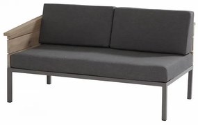 4 Seasons Outdoor | Cava Teak 2 seater right arm      houtkleur weerbestendig