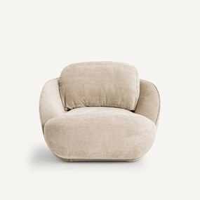 Fauteuil XL in fluweel, bolvormig, Alpine