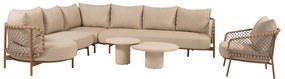 Hampton Martinique modulaire hoek loungeset 6 delig mortex amber 4 Seasons Outdoor