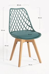 Set 4 Mima Stoelen